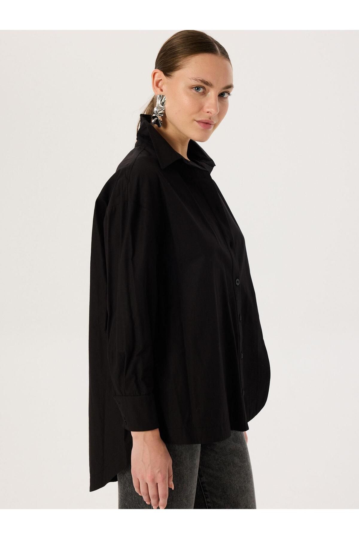 RİVUS-Oversize Cut Cotton Shirt 4