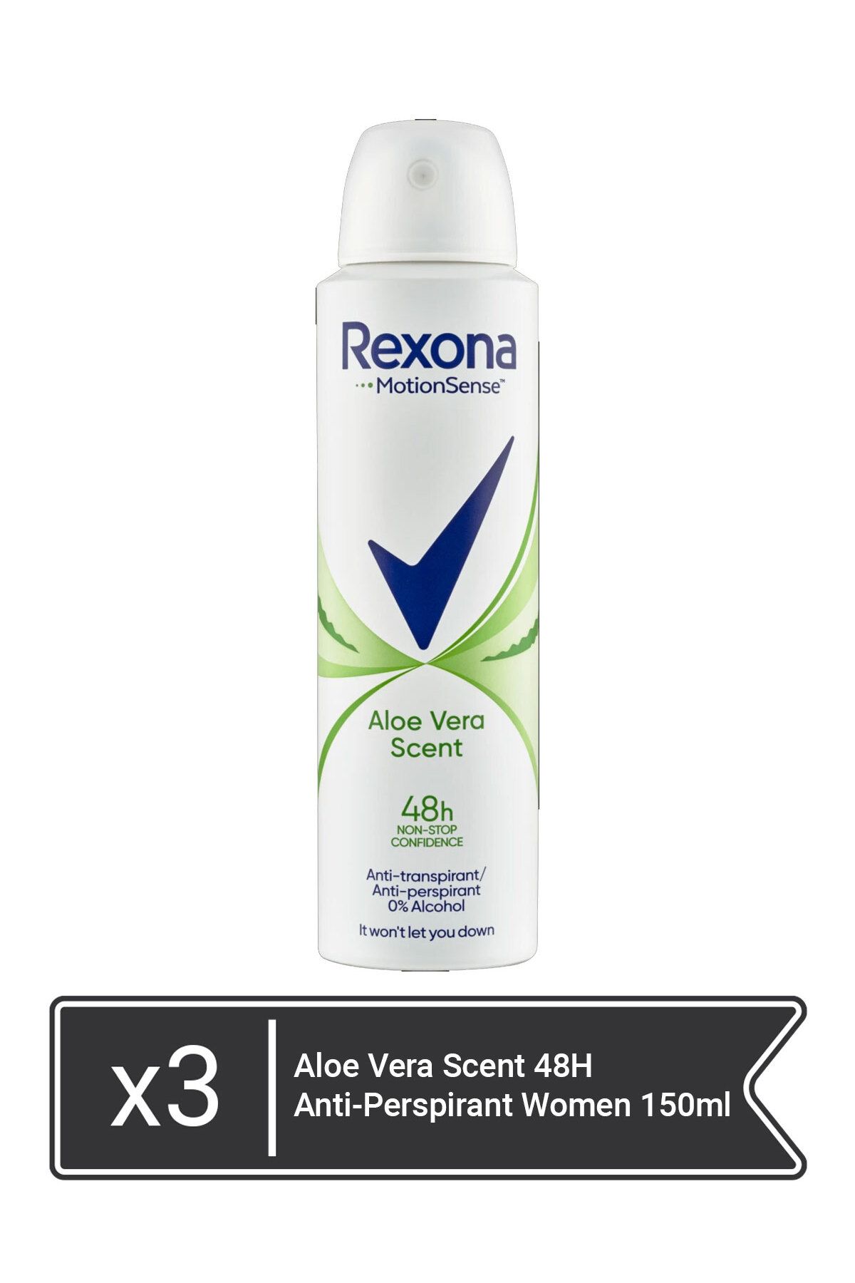 Rexona-Aloe Vera Scent 48H Anti-perspirant pentru femei 150 ml x 3 buc 1