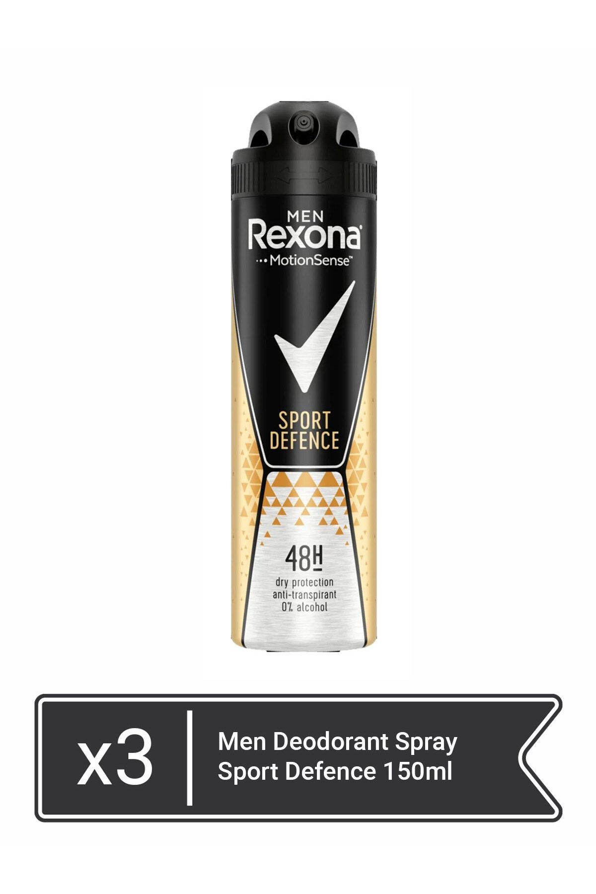 Rexona-Motion Sense Men Deodorant Spray Sport Defence 150ml  x 3 pieces 1