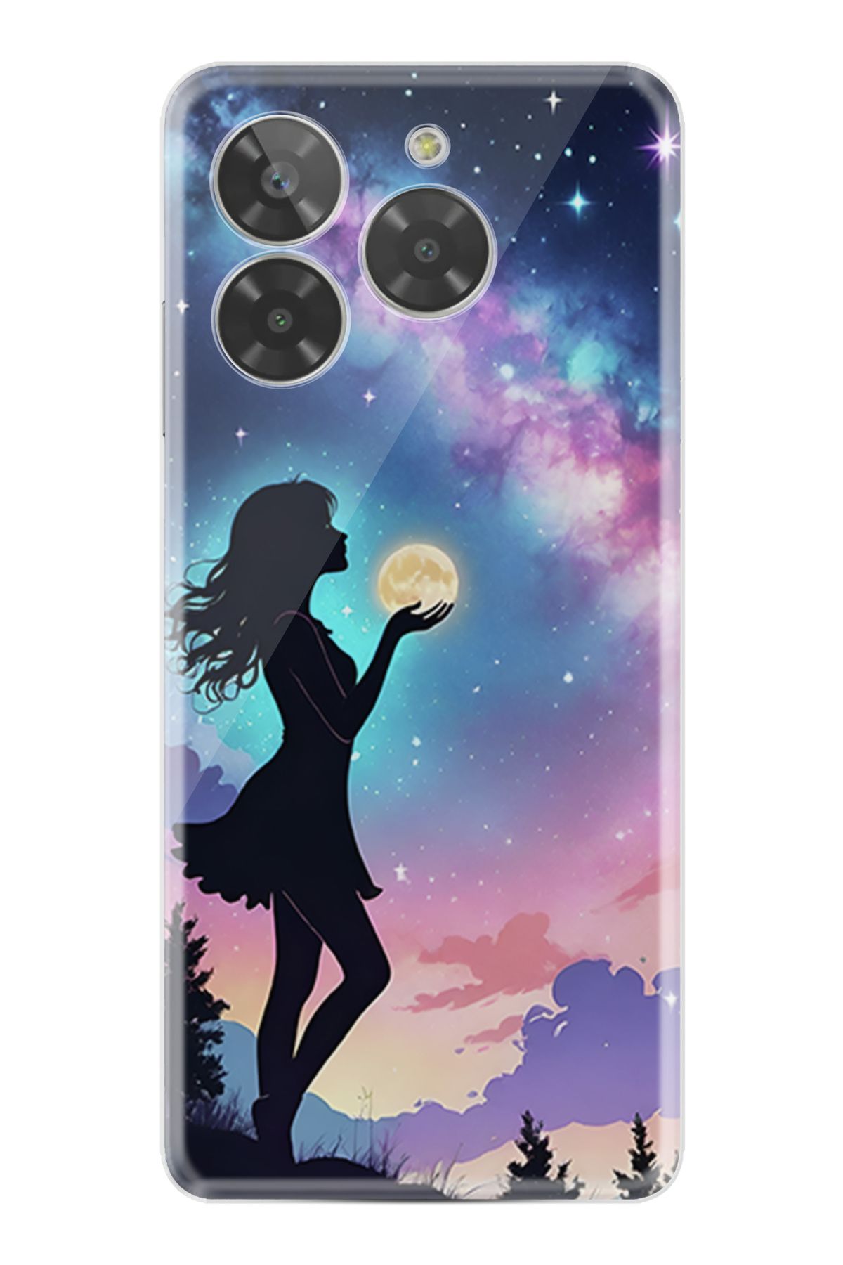 General Mobile Era 50 Kılıf HD Resim Baskılı Woman in Moon StKd -005