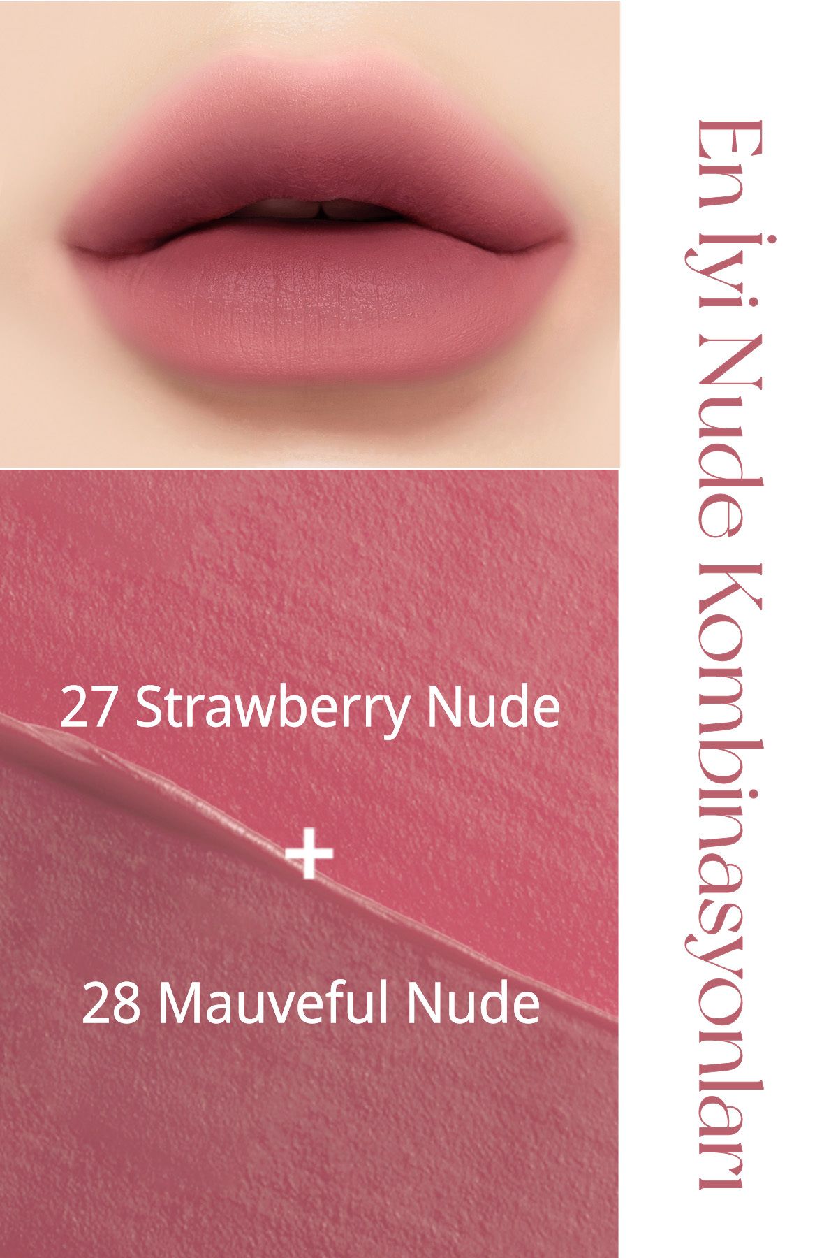 PERIPERA Yüksek Pigmentli, Kadife Görünümlü, Gün Boyu Kalıcı Tint PERIPERA Ink Velvet (27 Strawberry Nude)-3