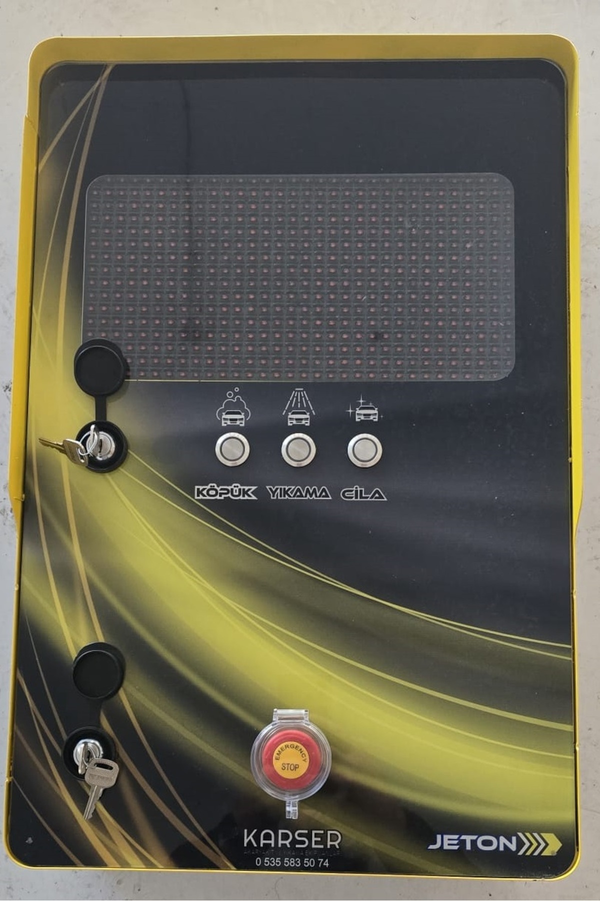 Karser Self Servis Oto Yıkama Jeton Kutusu Ekranlı - Fiyatı, Yorumları