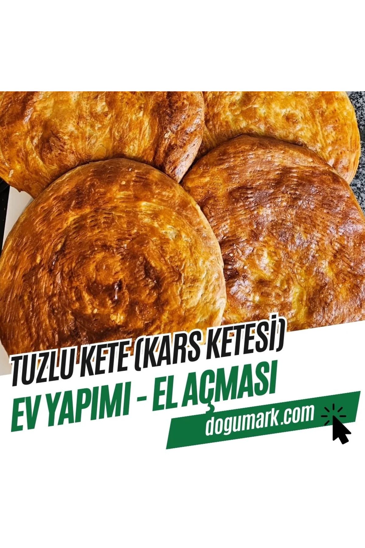 DoğuMark Tuzlu Kete (Kars Ketesi) – Ev Yapımı – El Açması (5 Adet)