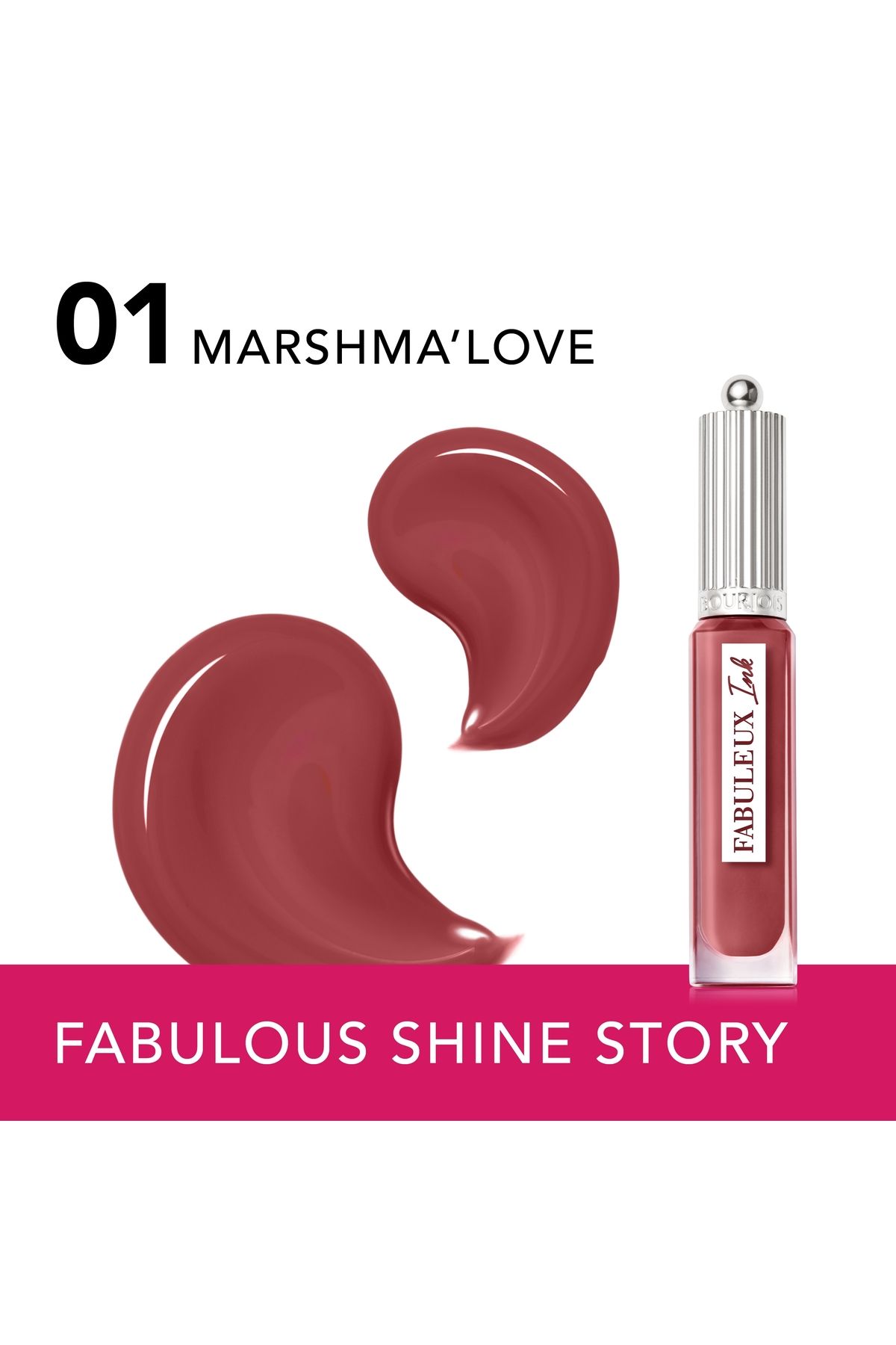 Bourjois-طلاء حبر فابيو - 01 - مارشما لوف، 3.5 مل 2