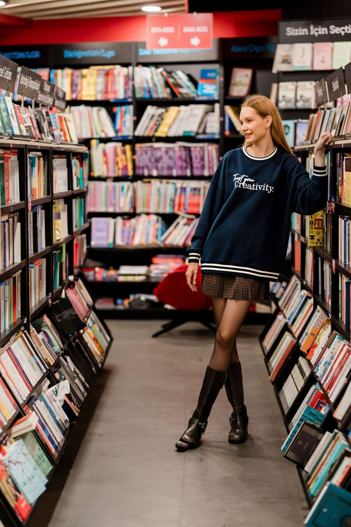 Re-SIS-Cotton Writing Printed Sweatshirt 2