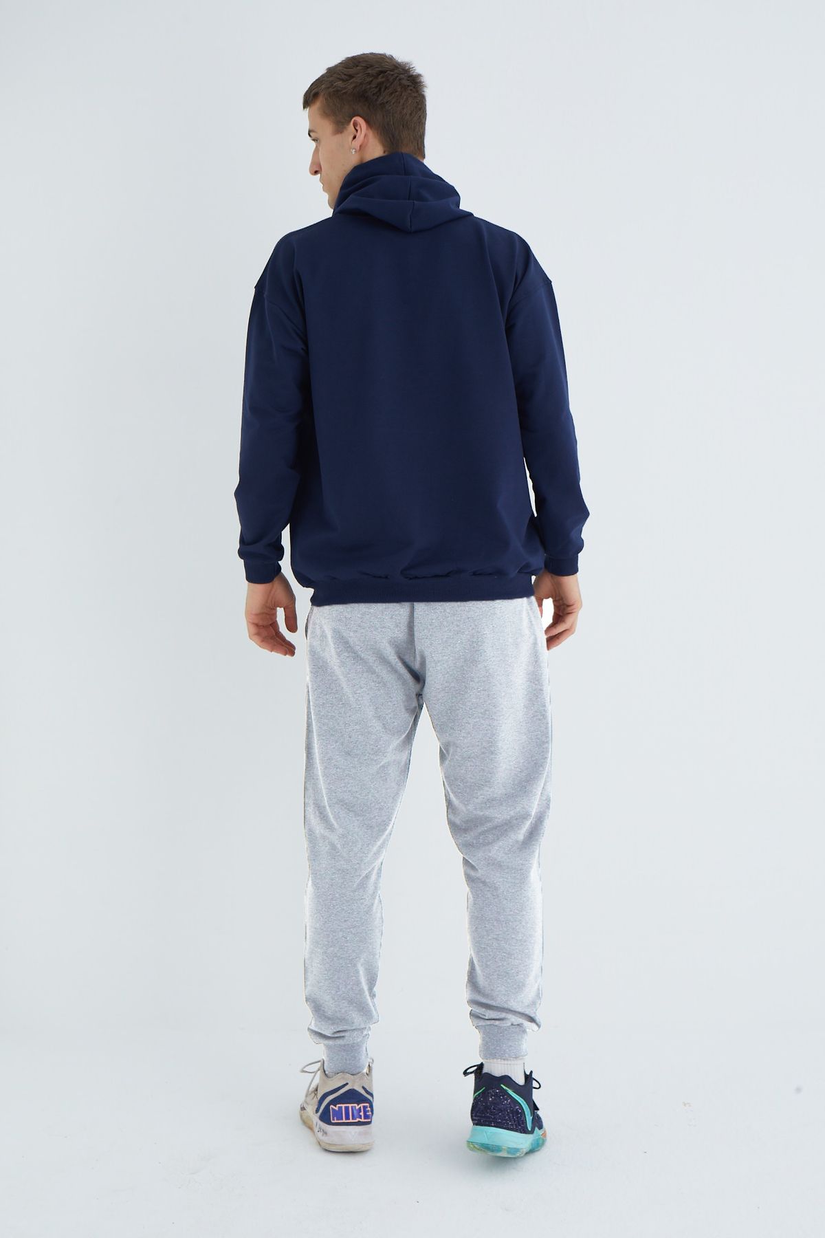 Ayans Pijama-Focus Hooded Men's Long Sleeve Pajamas Set 8