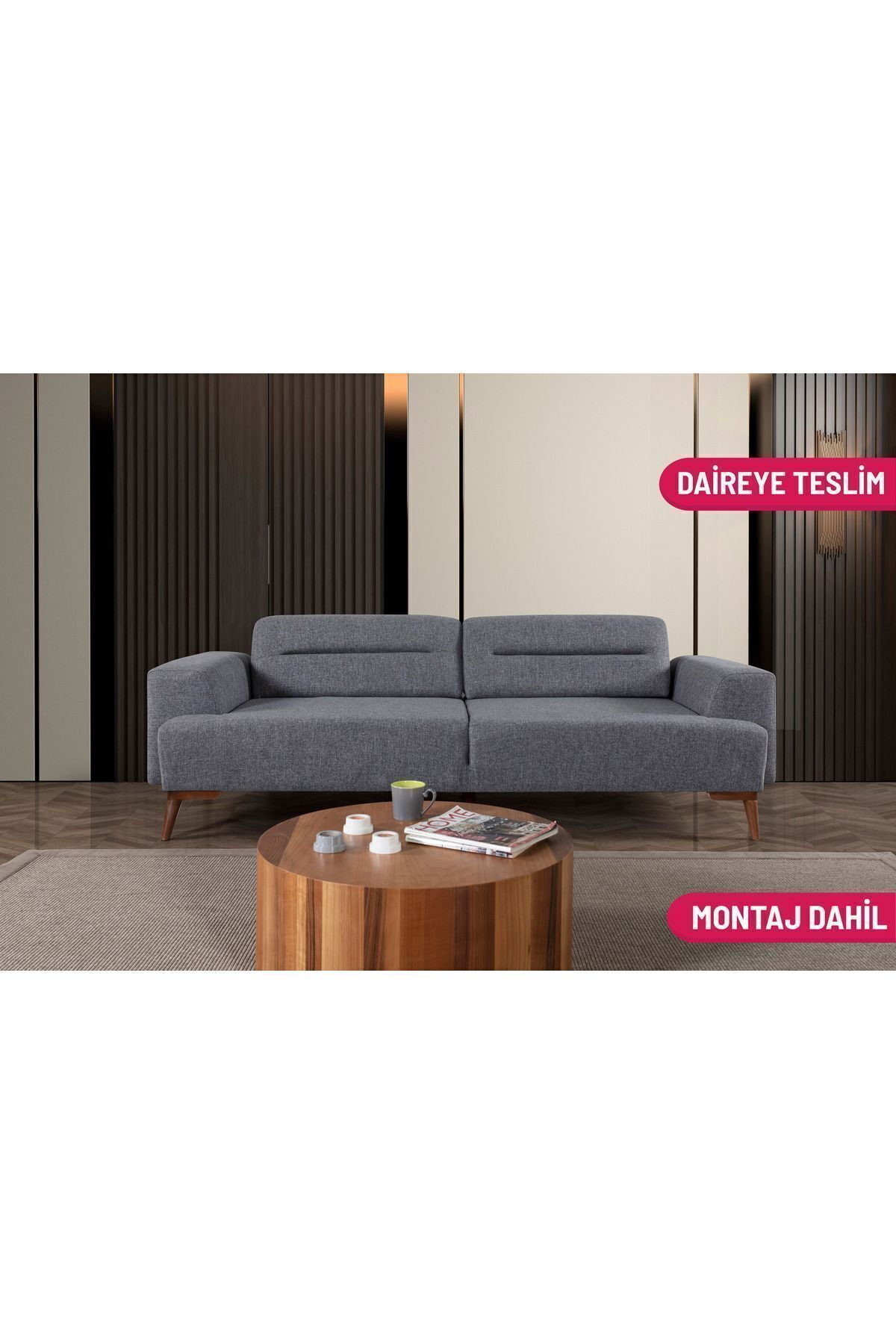 Elance Home FELTY YATAKLI KANEPE GRİ