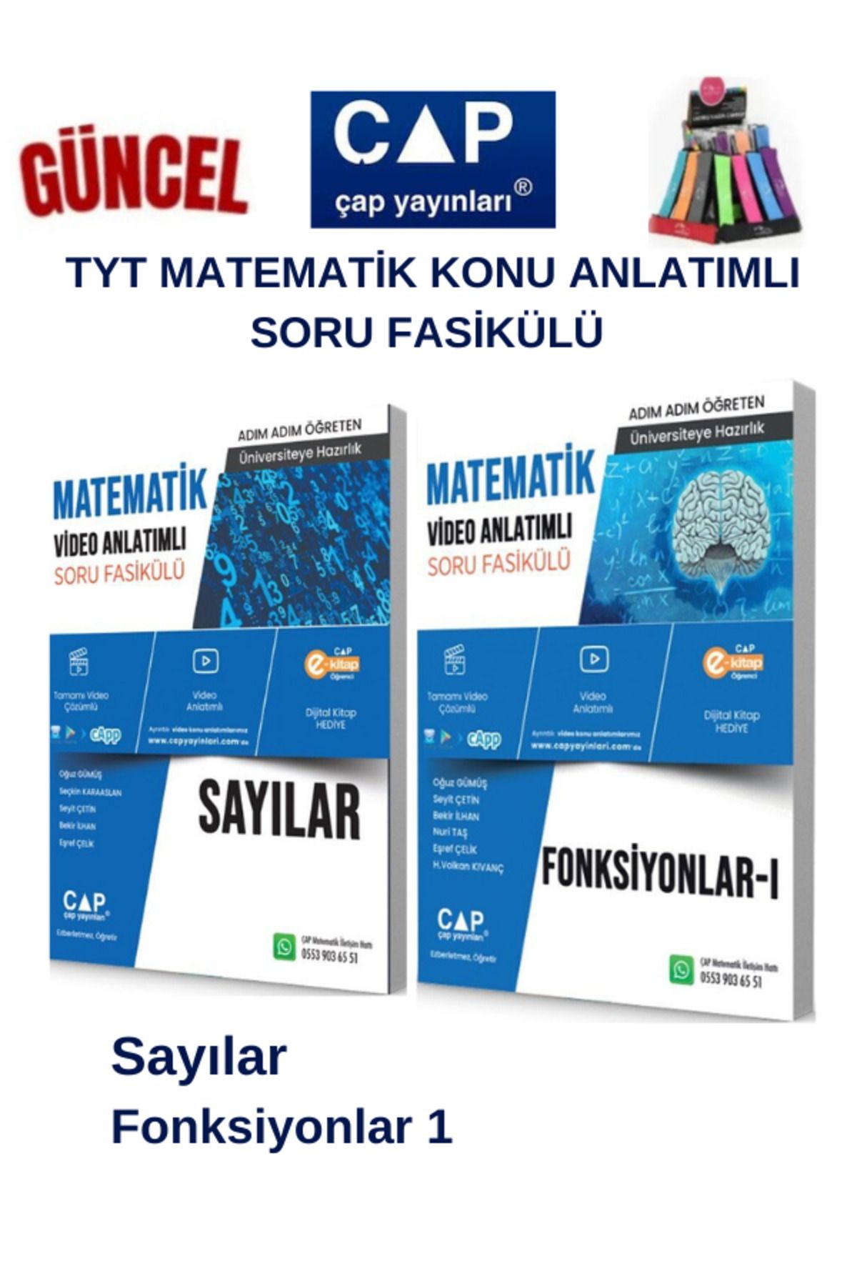 Ens Yayıncılık Çap Tyt Matematik Sayılar-Fonksiyonlar 1-Konu Anlatımlı Soru Fasikül+Kalemlik