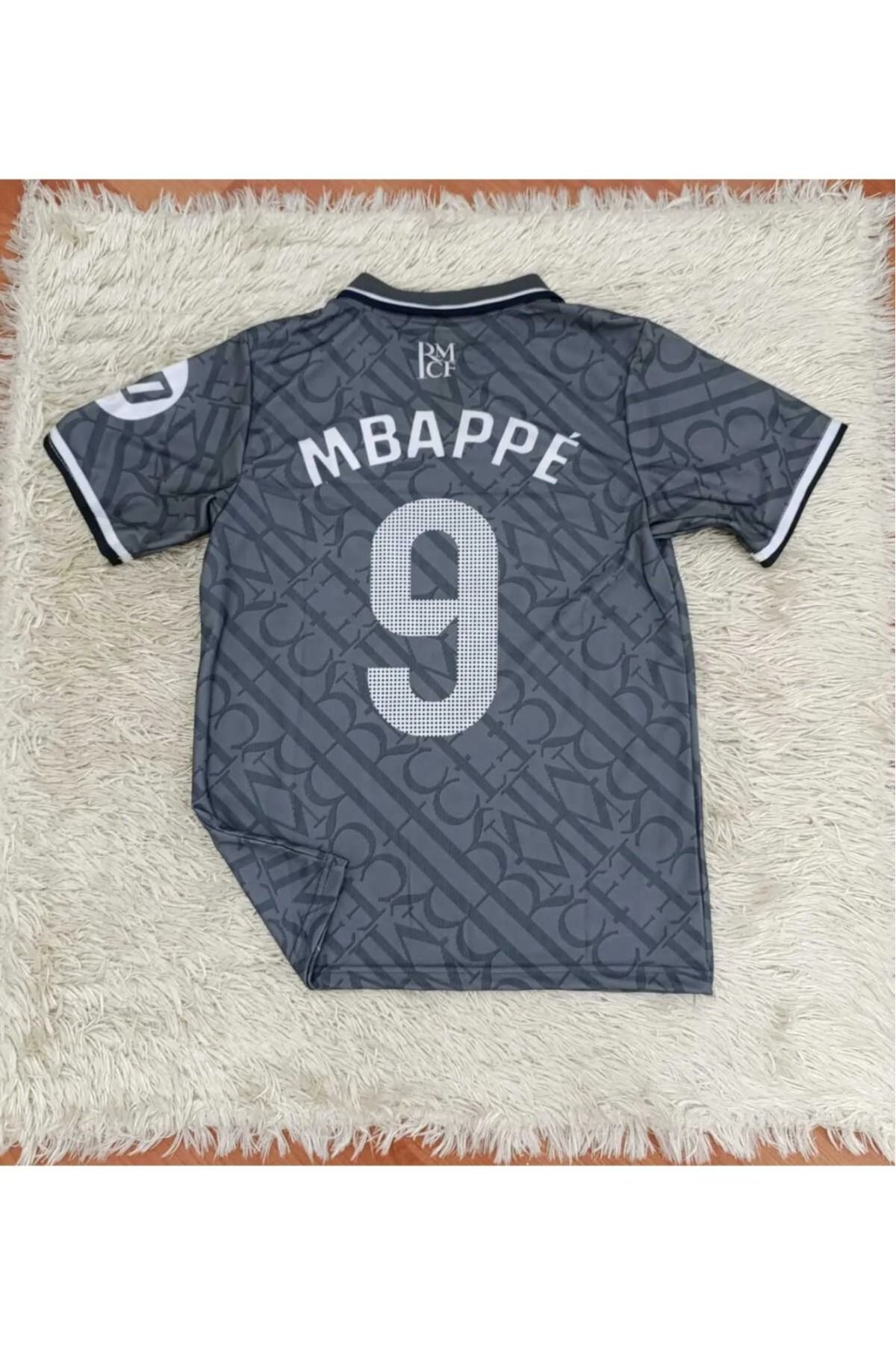 بوديوم بالاس-جيرسي بعيدا 2024/2025 Mbappe - R.e.a.l M.a.d.r.i.d رمادي 5456 3