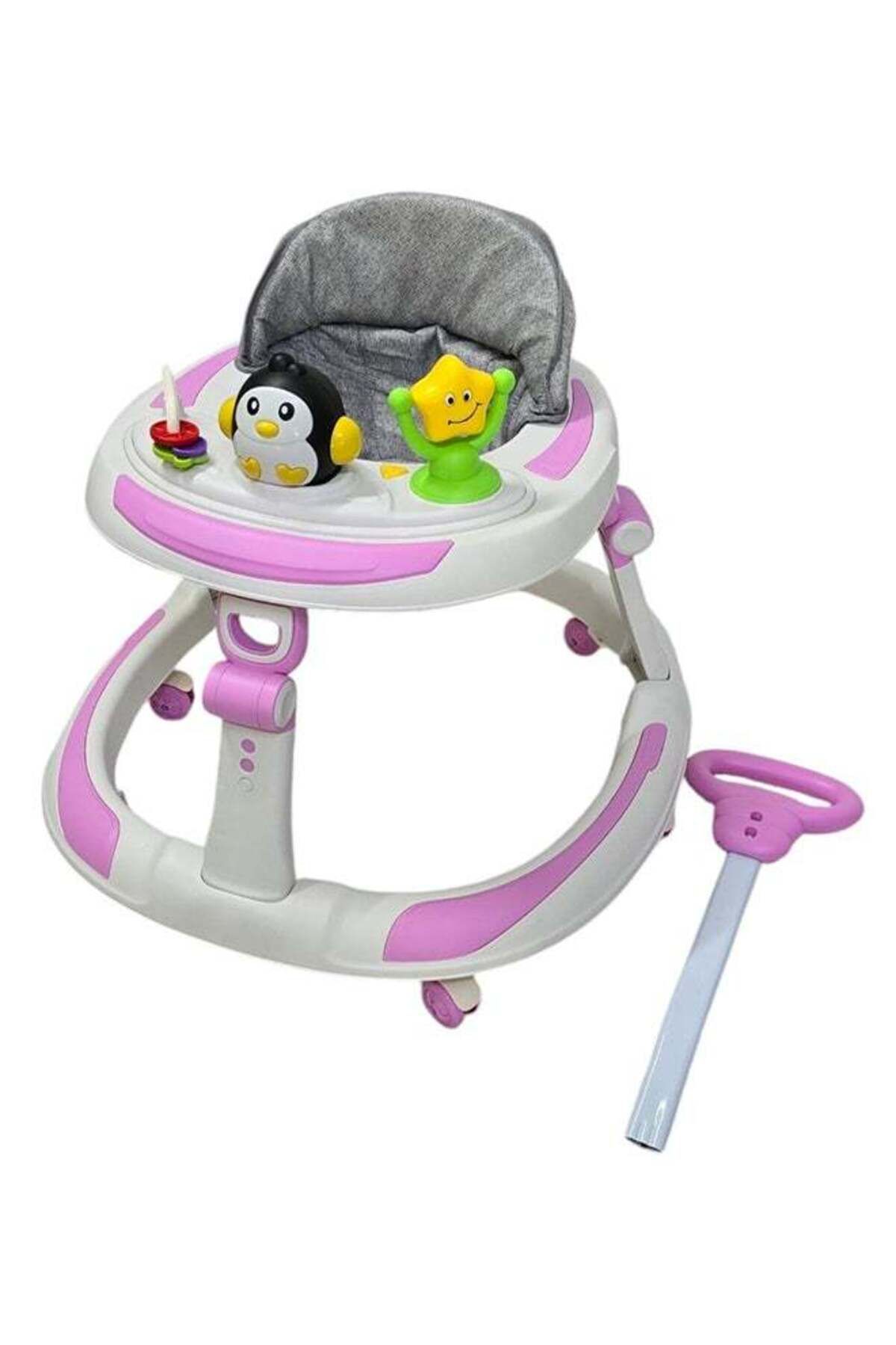 BabyCara-Baby Walker With Parental Handle Anti-Rollover Folding With Music, 6 - 18 Months 4