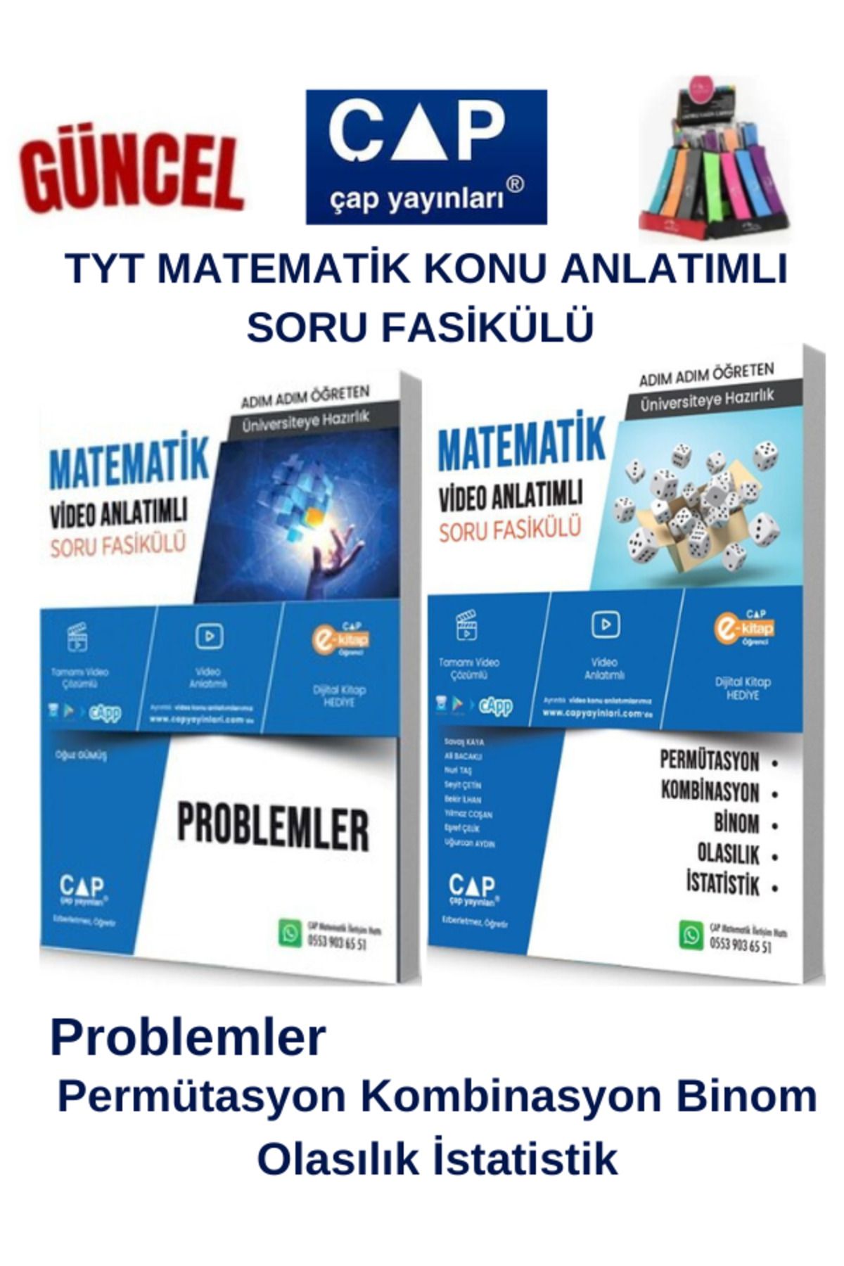 Ens Yayıncılık Çap Tyt Matematik Per.Komb.Olasılık-Problemler Konu Anlatımlı Soru Fasikül+Kalemlik