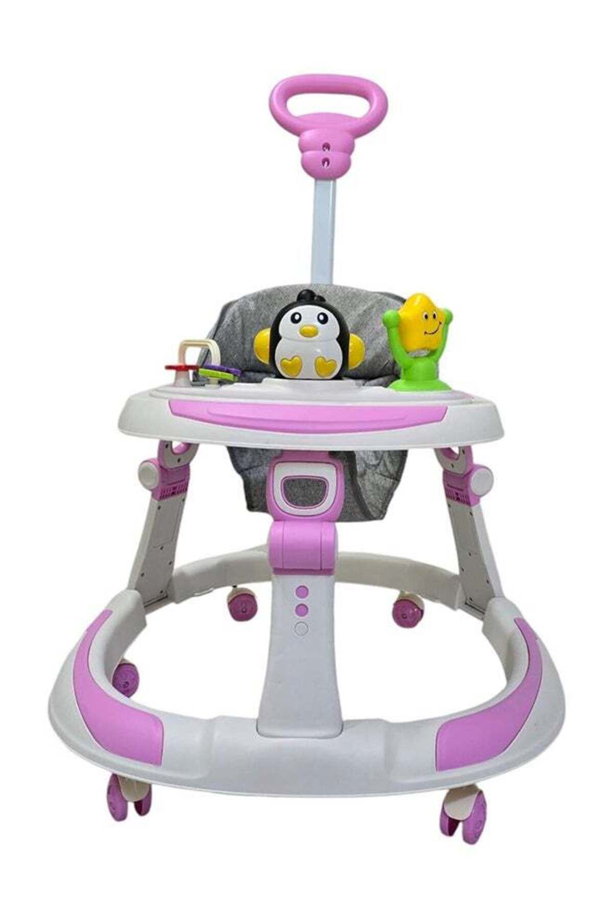 BabyCara-Baby Walker With Parental Handle Anti-Rollover Folding With Music, 6 - 18 Months 2