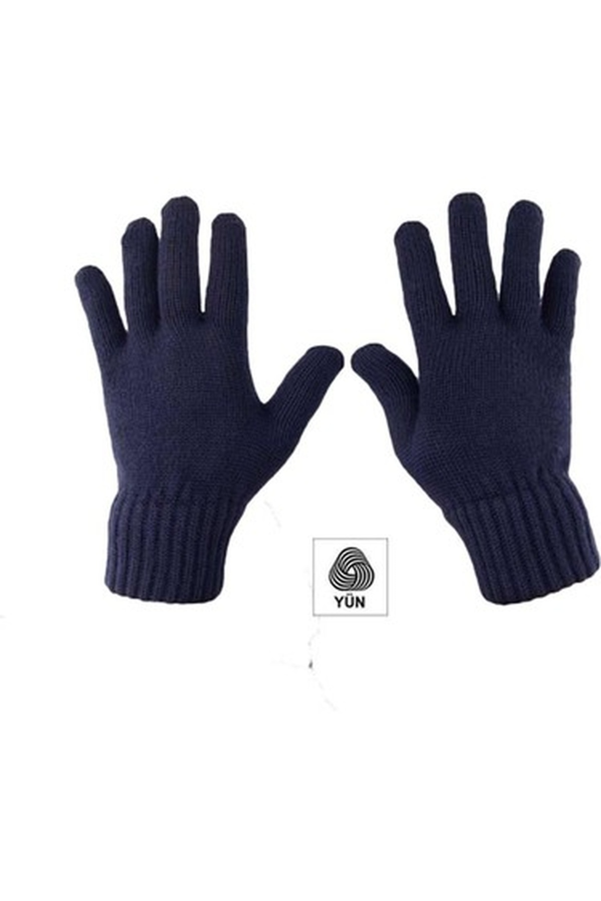 yünsü Jandarma Asayiş Lacivert Yün Kışlık Çiftkat Eldiven
