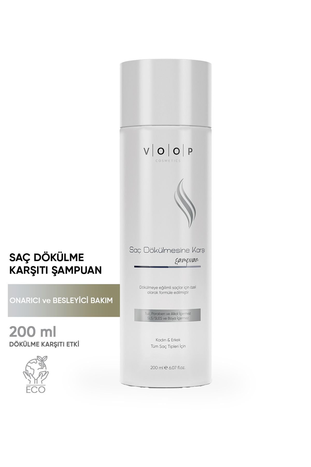 VOOP Saç Dökülmesine Karşı Bakım Şampuanı - 200 ml | Anti Hair Loss Formülü-1