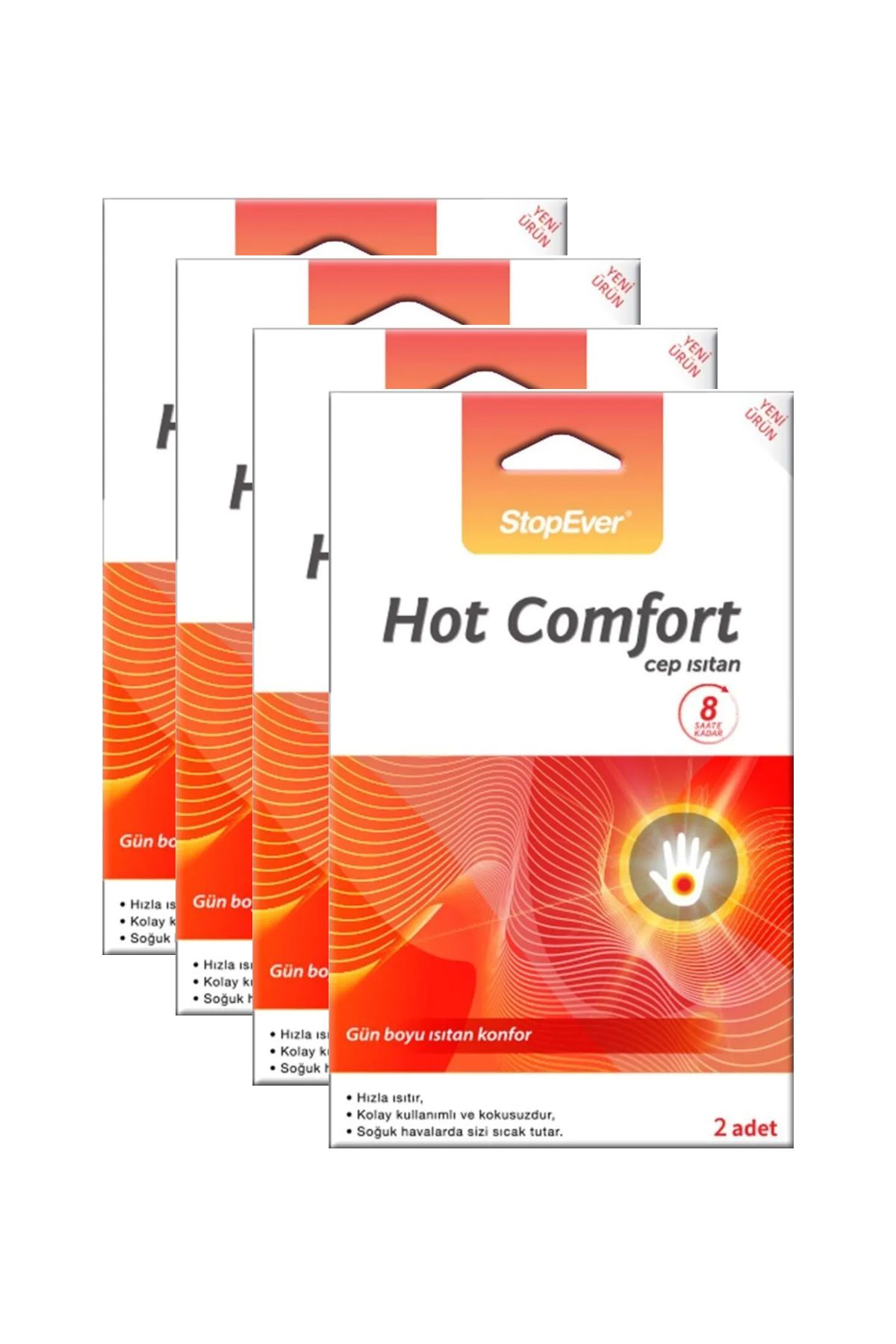 StopEver Hot Comfort Cep Isıtan 2'li Paket x4