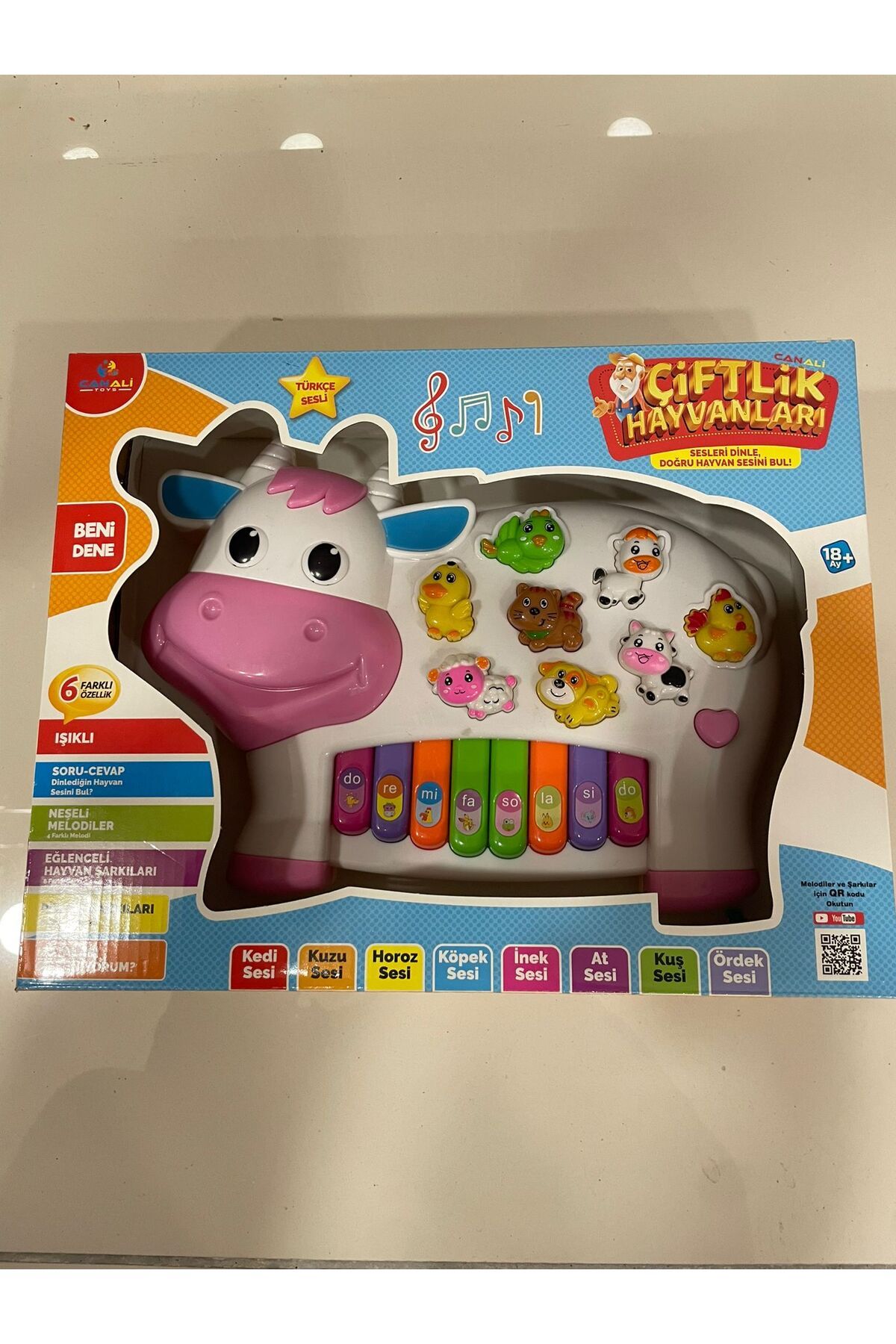 Can Ali Toys Çiftlik Hayvanli Piyano