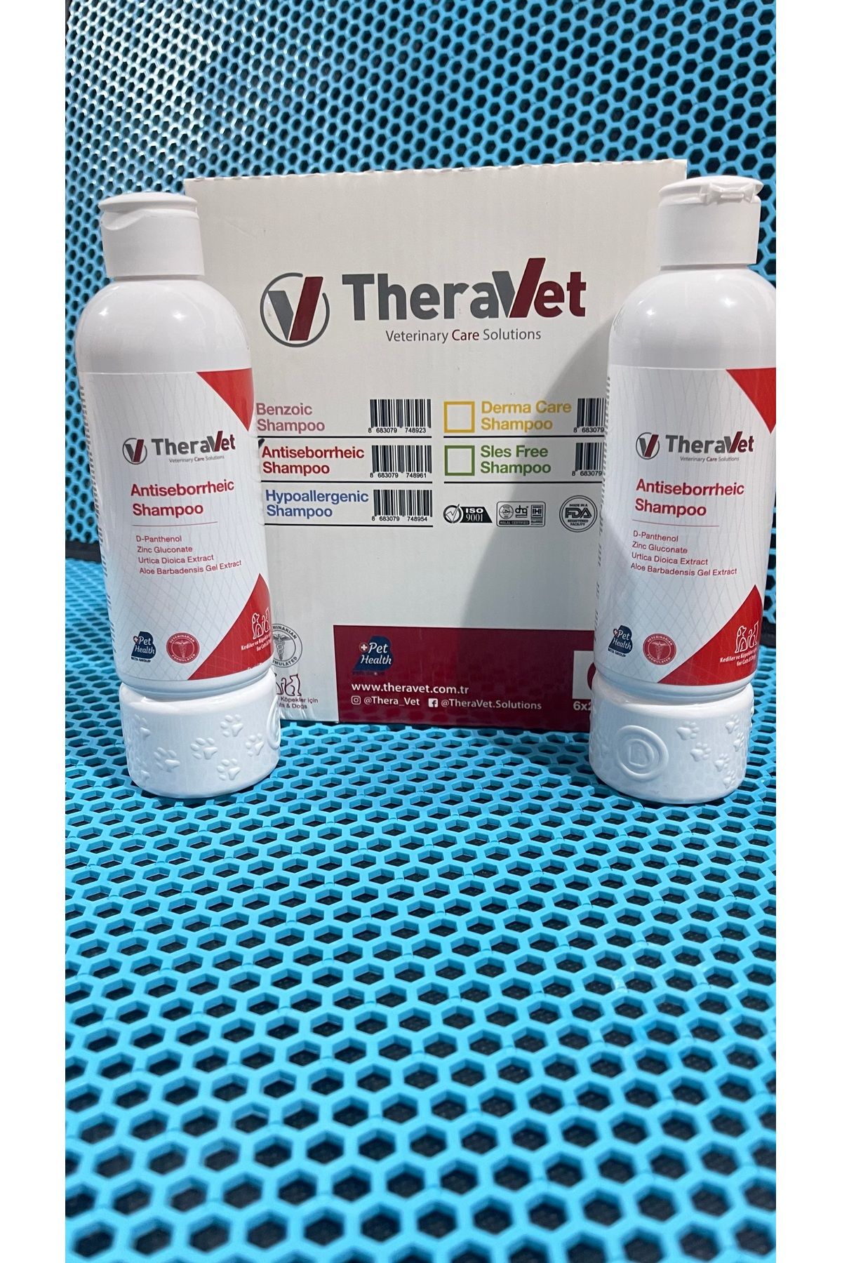 theraveti Theravet antiseborrheic shampoo kedi köpek şampuanı