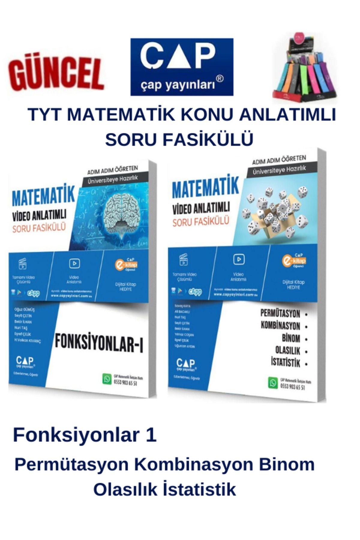 Ens Yayıncılık Çap Tyt Matematik Permütasyon-Fonksiyon 1 Konu Anlatımlı Soru Fasikül+Kalemlik