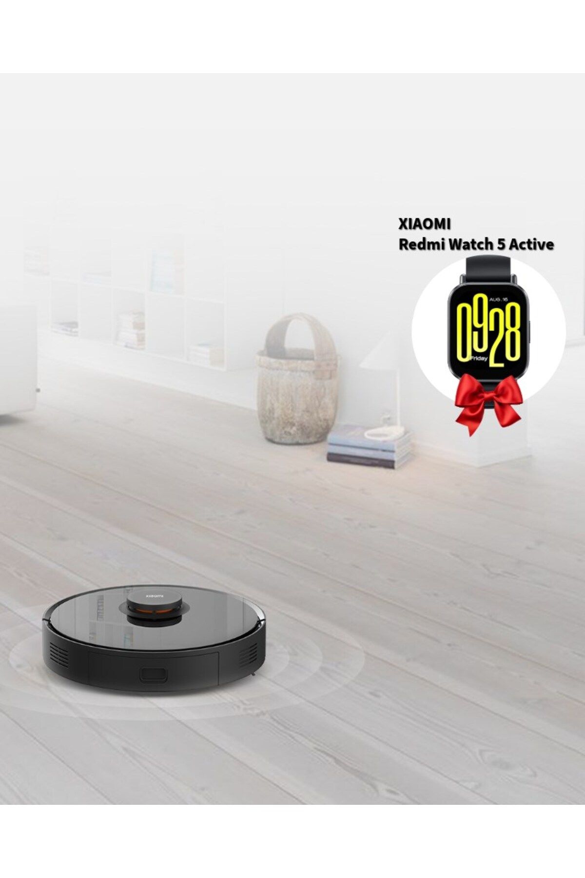 Xiaomi Akıllı Navigasyon Robot Süpürge Vacuum S10t 8000pa Yüksek Çekim Gücü +XIAOMI Redmi Watch 5