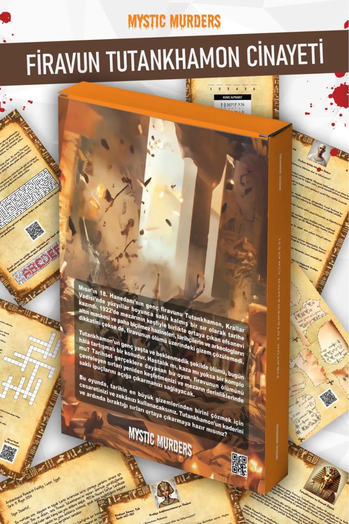 Planet Butik-Pharaoh Murder Detective Game-Killer Finding Game-Assassination Solution Game 2