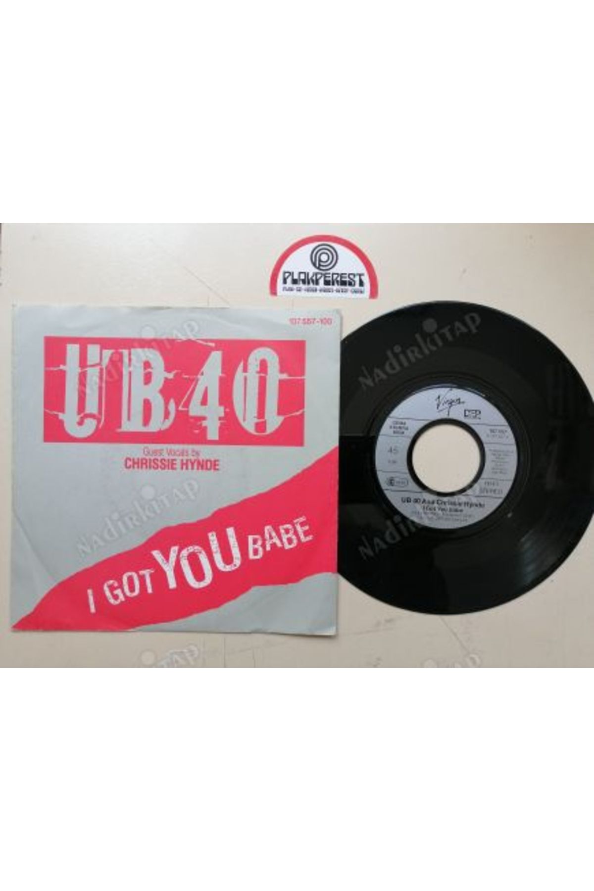 Plakperest UB40 - I GOT YOU BAB E   1985 ALMANYA  BASIM 45 LİK  PLAK