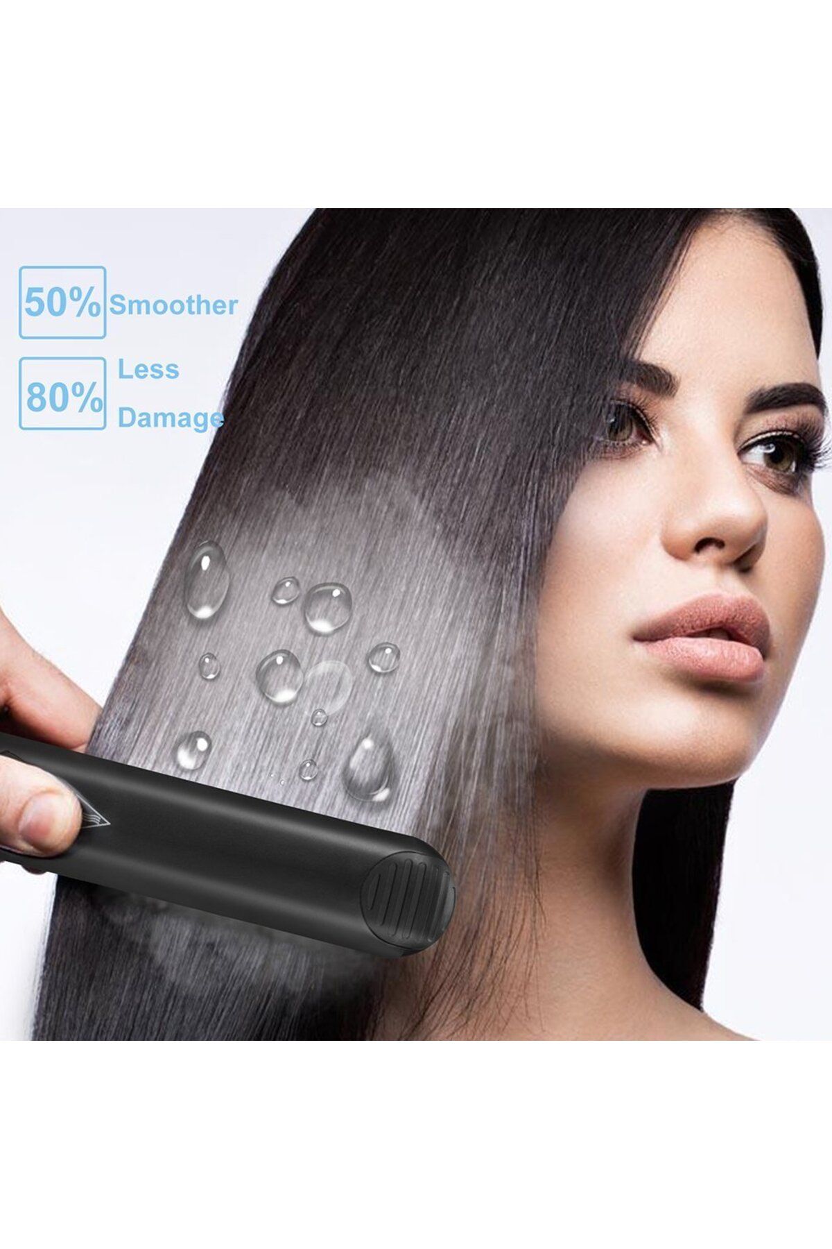 Arabest-Professional Hair Steam Straightener Black 6