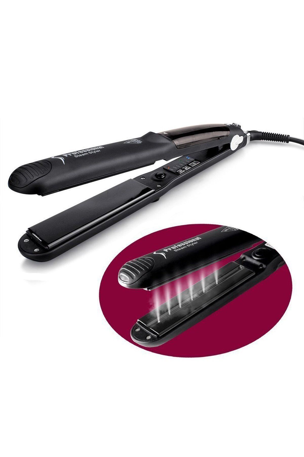 Arabest-Professional Hair Steam Straightener Black 4