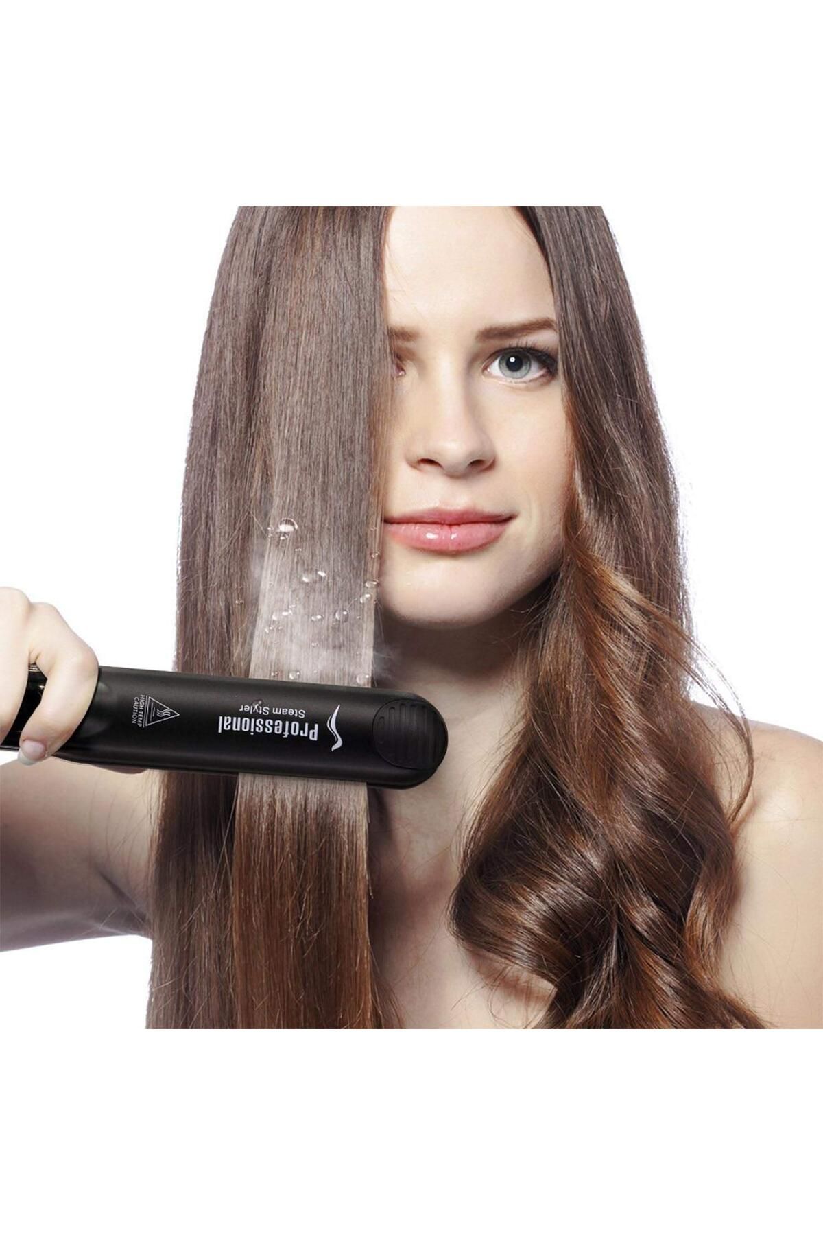 Arabest-Professional Hair Steam Straightener Black 2