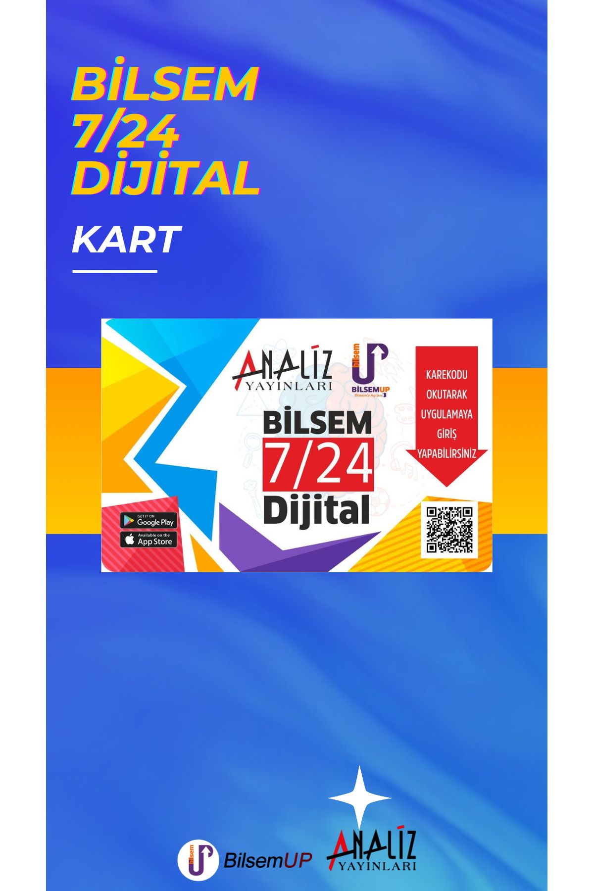 Analiz Yayınları BİLSEM 7/24 DİJİTAL KART