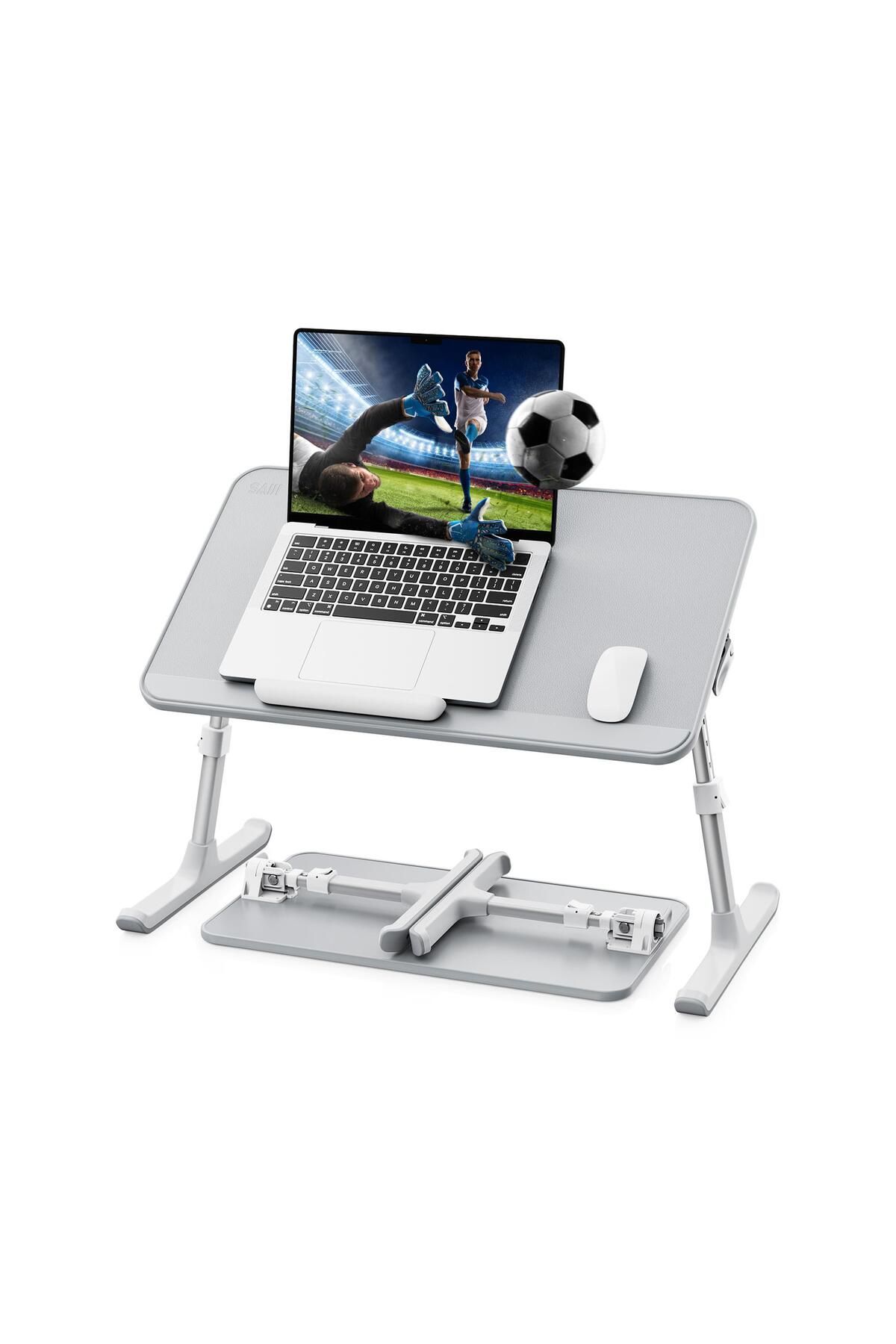 Bix Saiji Al30 Ayarlanabilir Laptop Standı Ergonomik Tasarım 17 Inç Uyumlu Taşınabilir Masa Gri