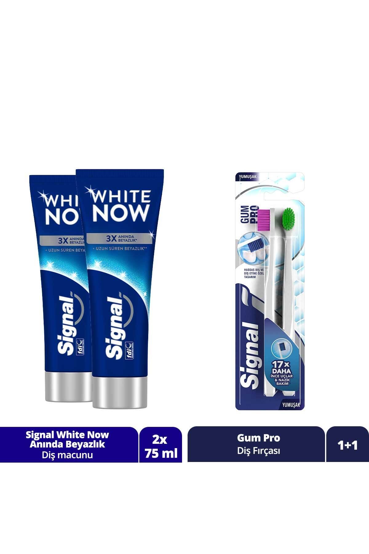 Signal White Now Original Anında Beyazlatıcı X2 Nazik Diş Eti Bakımıx1