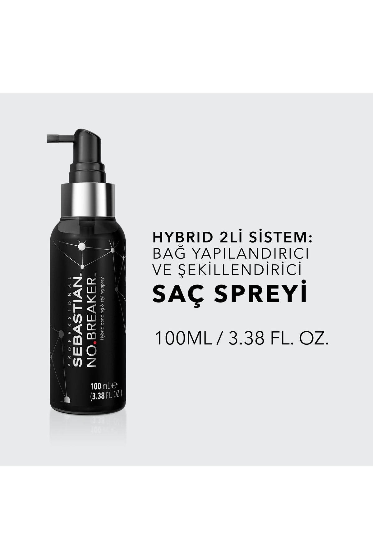 Sebastian Professional No.breaker Durulanmayan Bağlayıcı Saç Onarımı Saç Spreyi 100 Ml