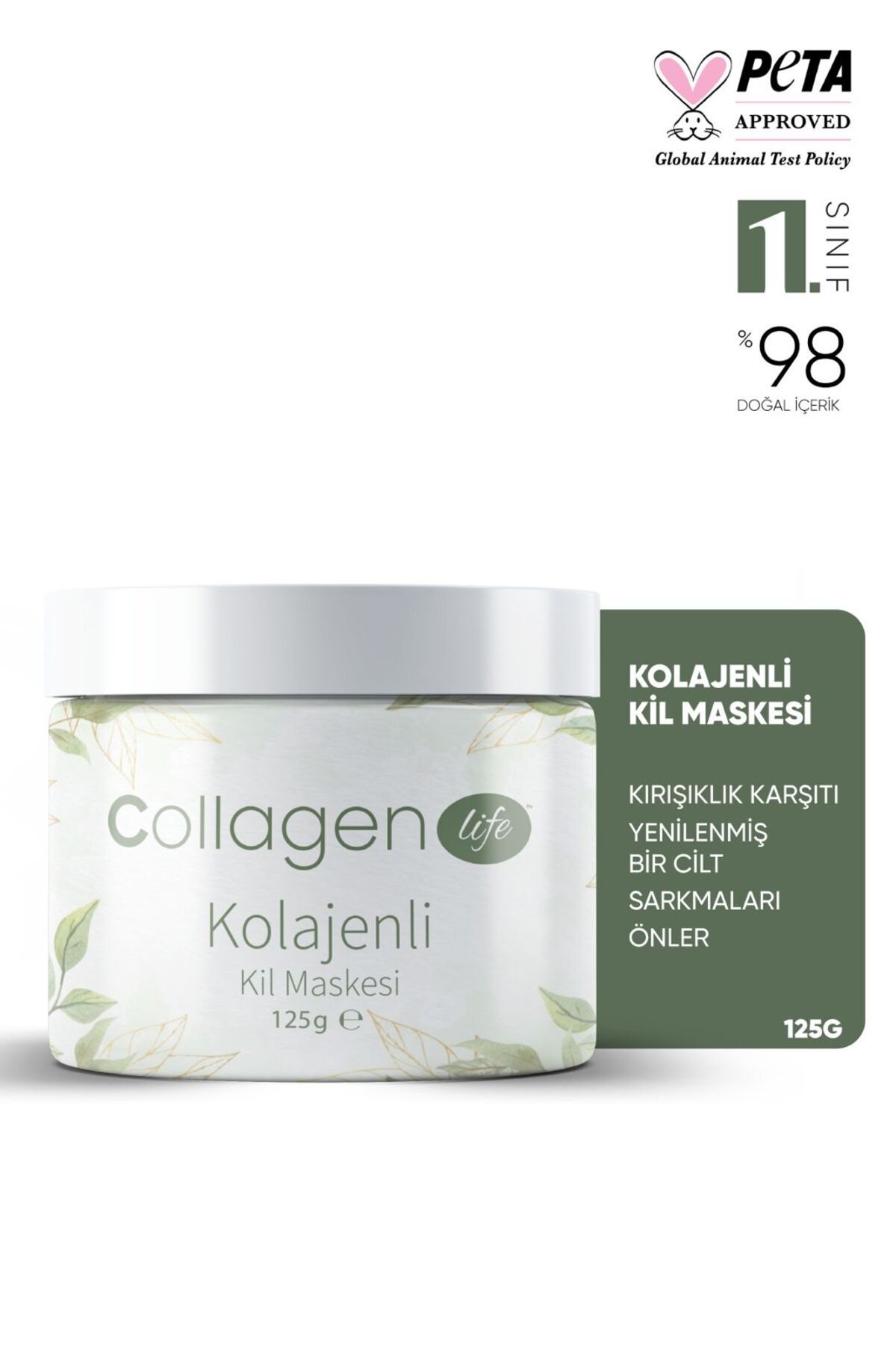 COLLAGEN LIFE Akne Ve Siyah Nokta Karşıtı Kolajenli Kil Maskesi 125gr