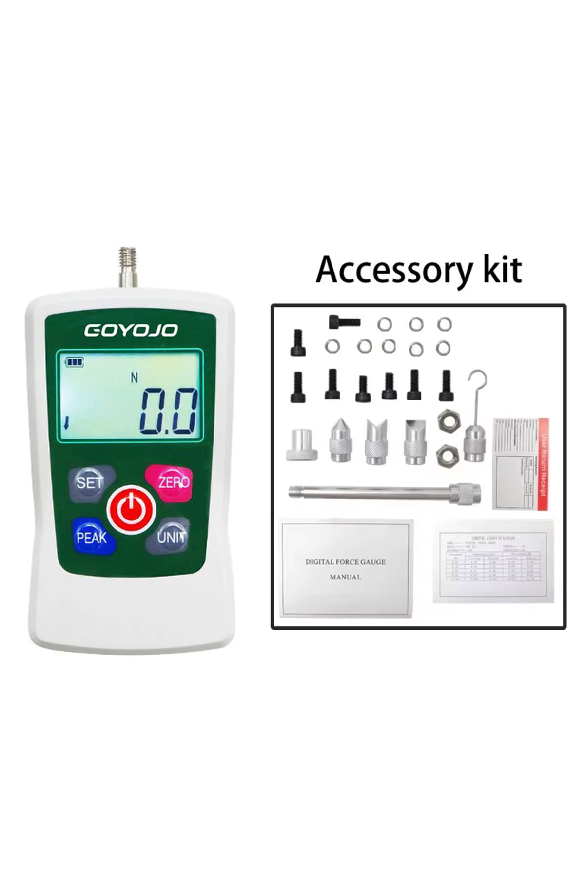 Choice-Digital Force Gauge High-precision Push-pull Meter For Tension & Compression Testing (n, Kg, Lb, ... 4