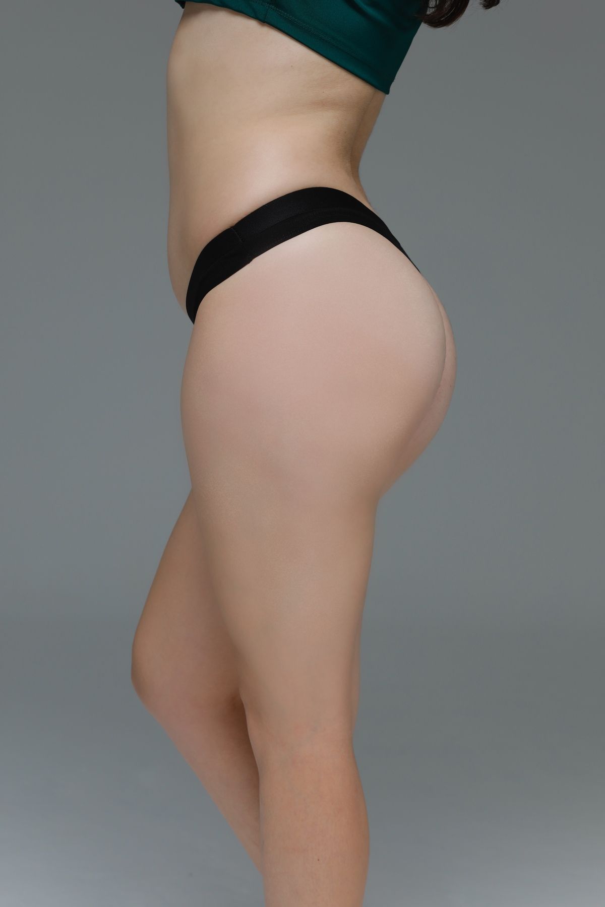 MİSTİRİK-Paulo Model Ribbed String Thong Panties Black Color with Flexible and Soft Fabric 2