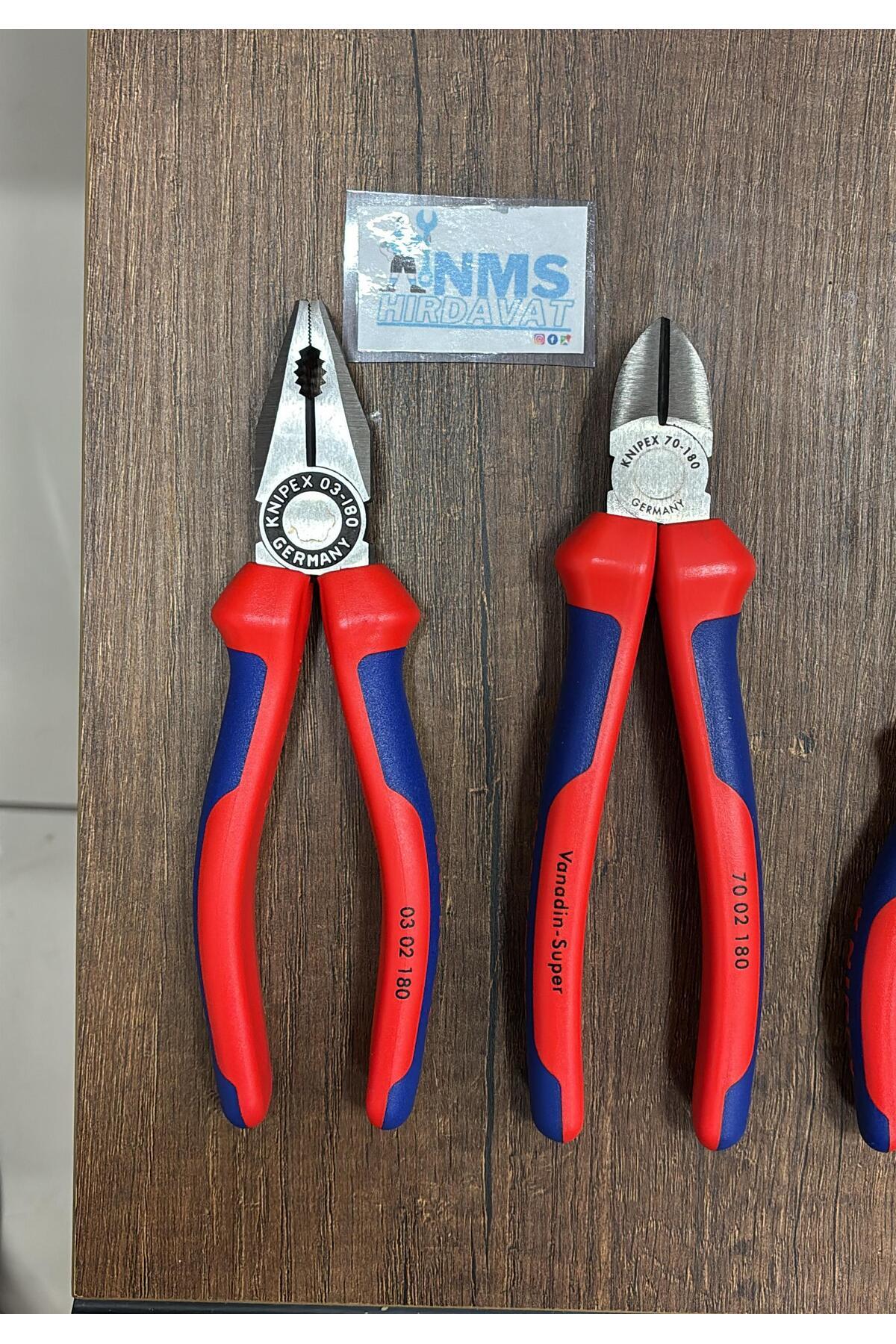Knipex 180 Mm Pense 180 Mm Yan Keski Seti Made İn Germany NMS HIRDAVAT