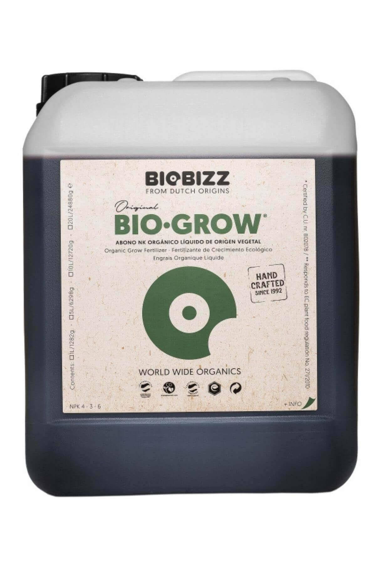 BioBizz Bio Grow 5 Litre Bitki Büyüme Besini