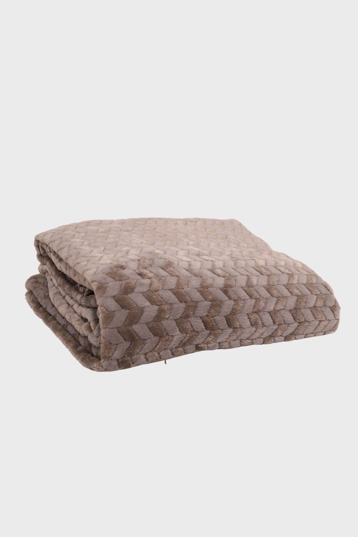 DOFİ-Dofi Anthracite Patterned Single Blanket – 150X200 Cm, Soft and Stylish 2