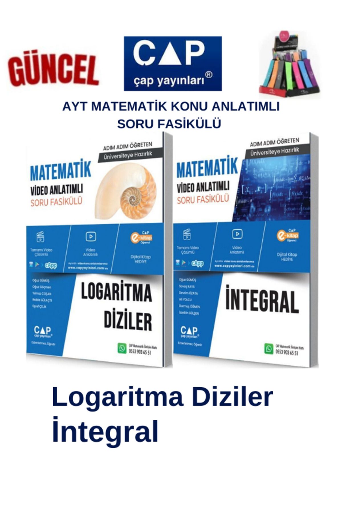 Ens Yayıncılık Çap Ayt Matematik Logaritma-İntegral Konu Anlatımlı Soru Fasikül+Kalemlik