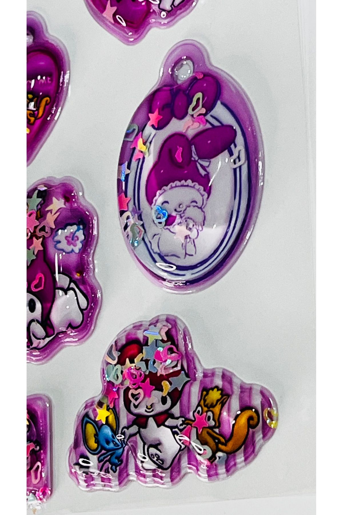karinabest Autocolant Autocolant Tridimensional Cu Sclipici Apoase Pinky Lands - One Size