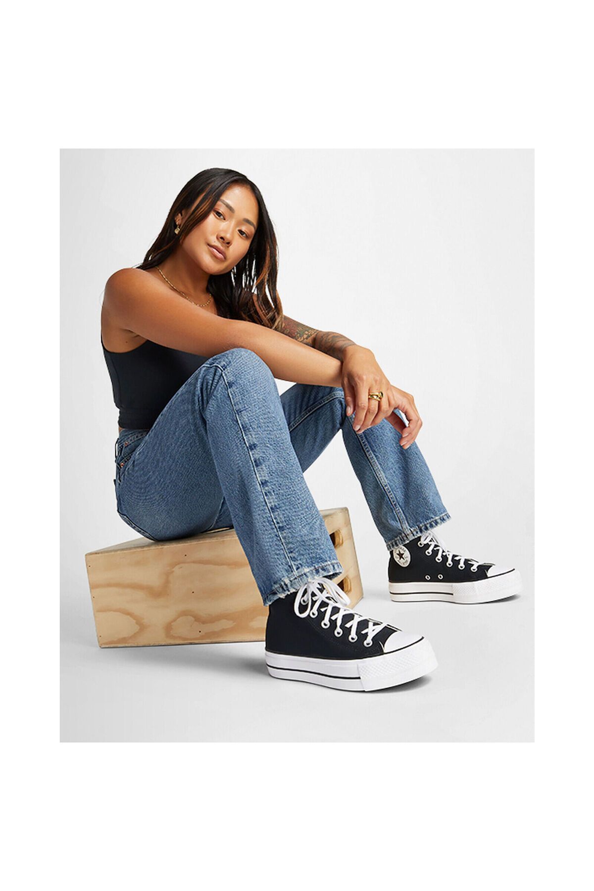 converse-Tenisky Converse Chuck Taylor All Star Lift Hi, Černé, Dámské 5