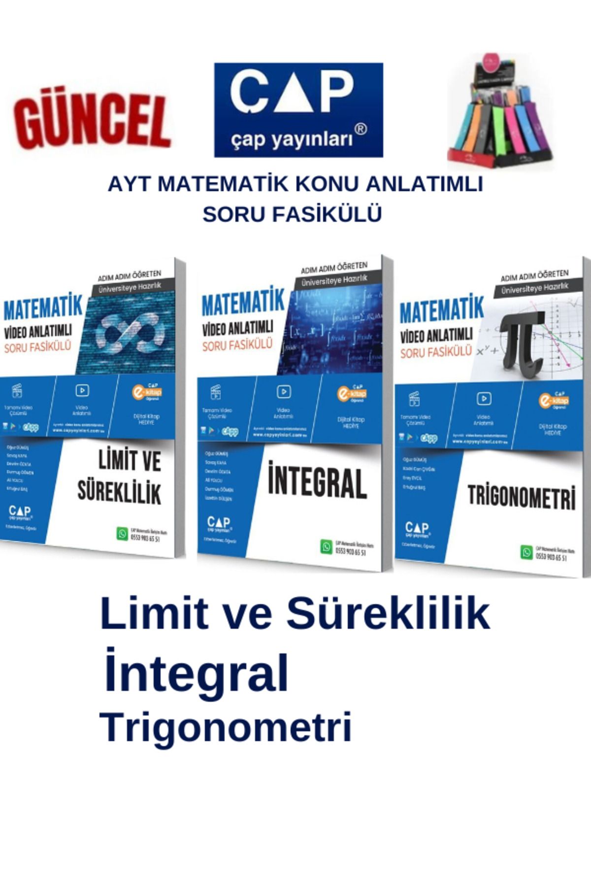 Ens Yayıncılık Çap Ayt Matematik Limit-İntegral-Trigonometri Konu Anlatımlı Soru Fasikül+Kalemlik