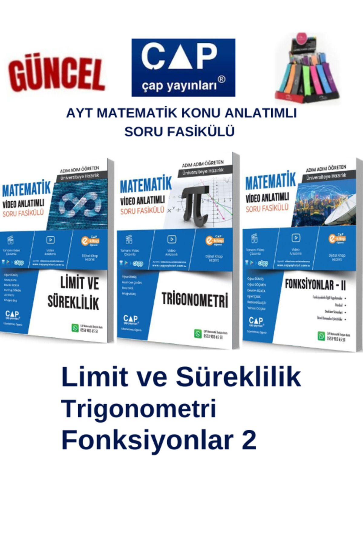 Ens Yayıncılık Çap Ayt Matematik Limit-Trigonometri-Fonksiyon2 Konu Anlatımlı Soru Fasikül+Kalemlik