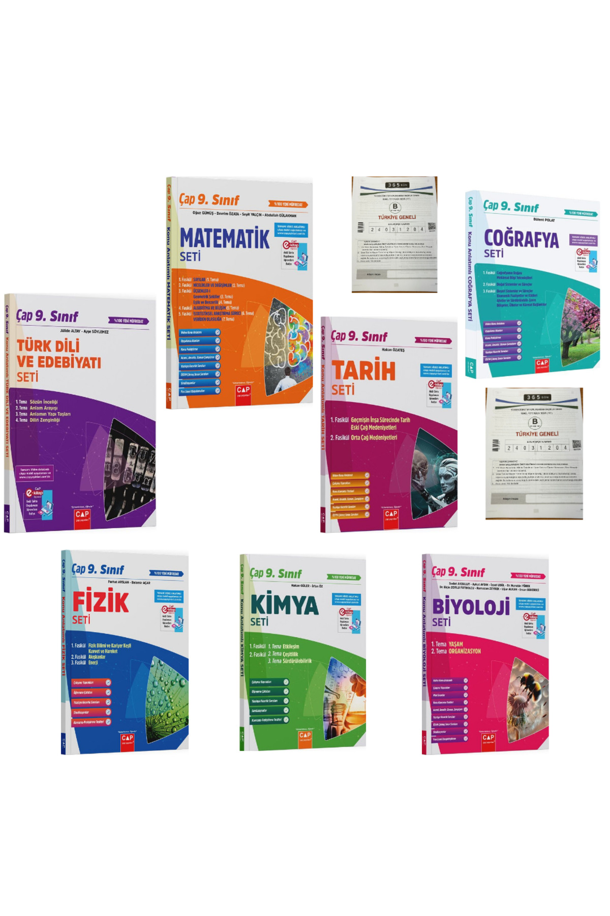 Çap Yayınları Çap Yayınları 9. Sınıf Tüm Dersler Seti (7 Kitap) +