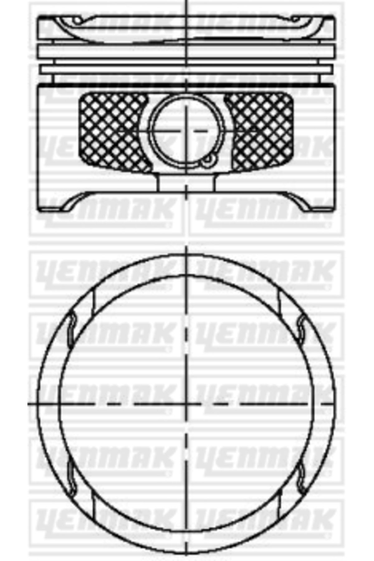 YENMAK 4315-STD Piston Segman Std 76.51Mm Golf IV Bora Toledo II Leon 1.6 16V 105Ps Bcb Azd Aus Atn