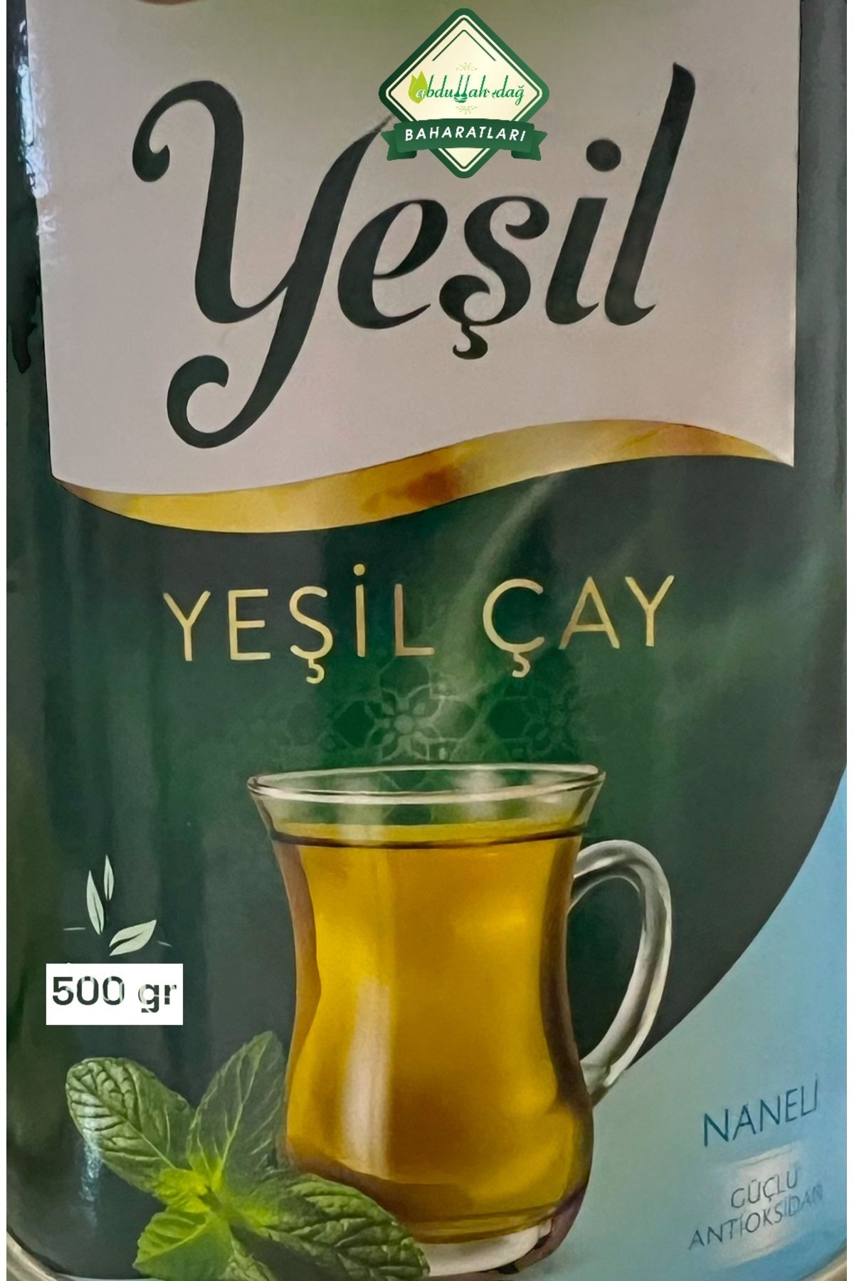 ABDULLAH DAĞ Hatay Yöresel Doğal Yerli Naneli Yeşil Çay Yaprak 500 Gr - 1/2 Kg