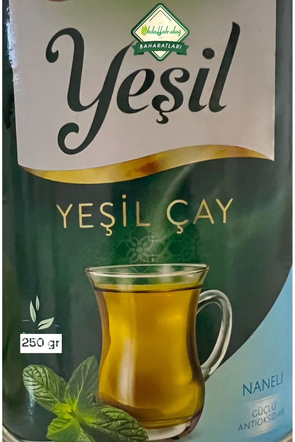 ABDULLAH DAĞ Hatay Yöresel Doğal Yerli Naneli Yeşil Çay Yaprak 250 gr - 1/4 kg