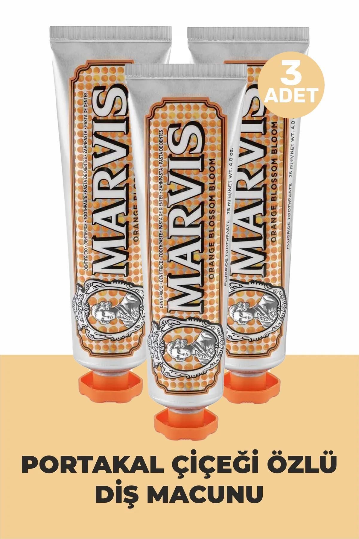 خمیردندان خمیر دندان شکوفه نارنجی 75 میل X 3 ماوریس Marvis