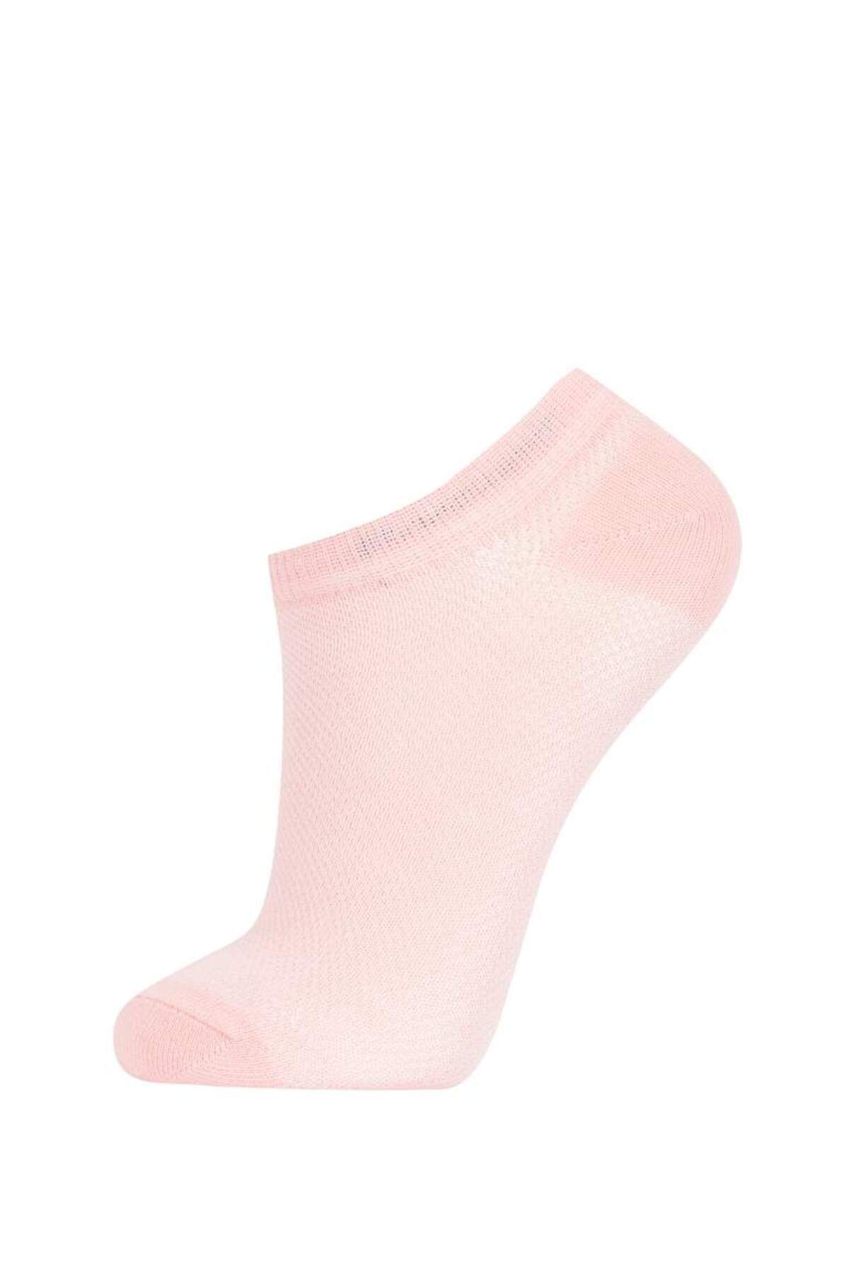 DeFacto-New Season Girls' 5-Piece Cotton Booties Socks 3