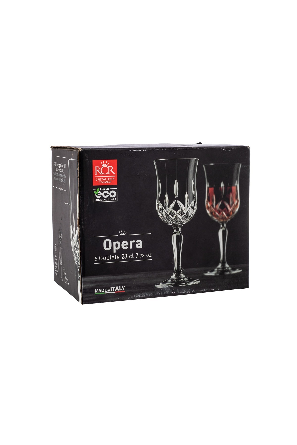 RCR-A Set Of Italian Crystal Juice Glasses 6 Pieces Capacity 230 ml 3